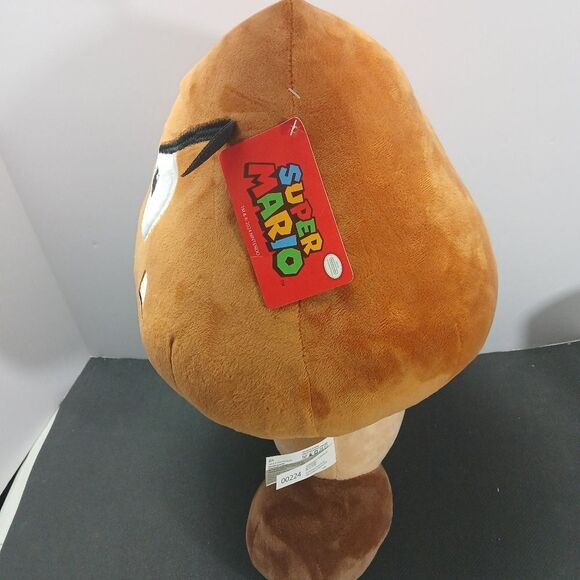 Super Mario Bros 15" Goomba Plush 2024 Large NWT - Picture 4 of 8